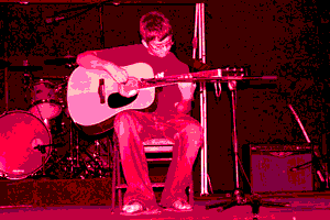 guy playing guitar